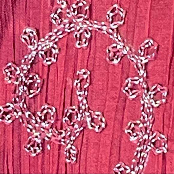 🟡Maroon Kurta for men with Fine Silver Embroidery - Picture 6 of 15